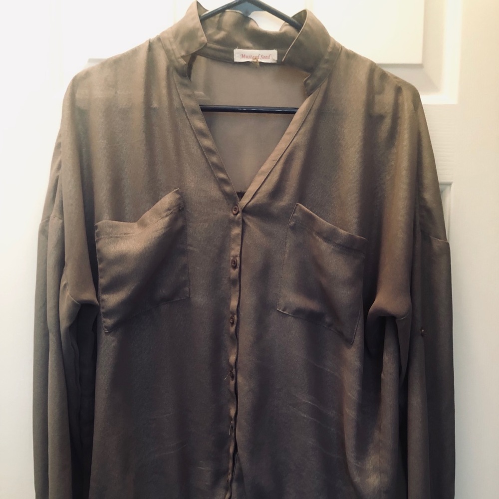 Taupe Blouse